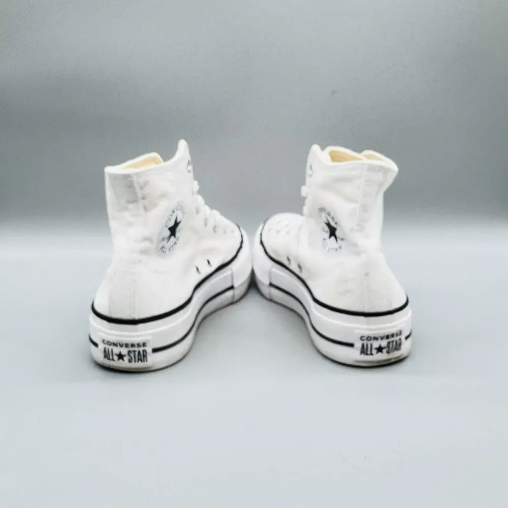 Converse Shoes Womens 8 White Chuck Taylor All Star 2 High Top Platform Sneakers